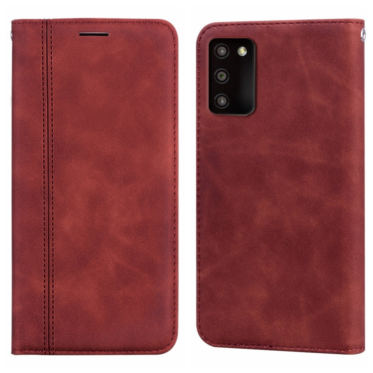 Frosted Business เคสโทรศัพท์ PU พลิกแนวนอนแม่เหล็ก, For Samsung Galaxy S23 Ultra 5G, For Samsung Galaxy S23+ 5G, For Samsung Galaxy S23 5G, For Samsung Galaxy A03s
