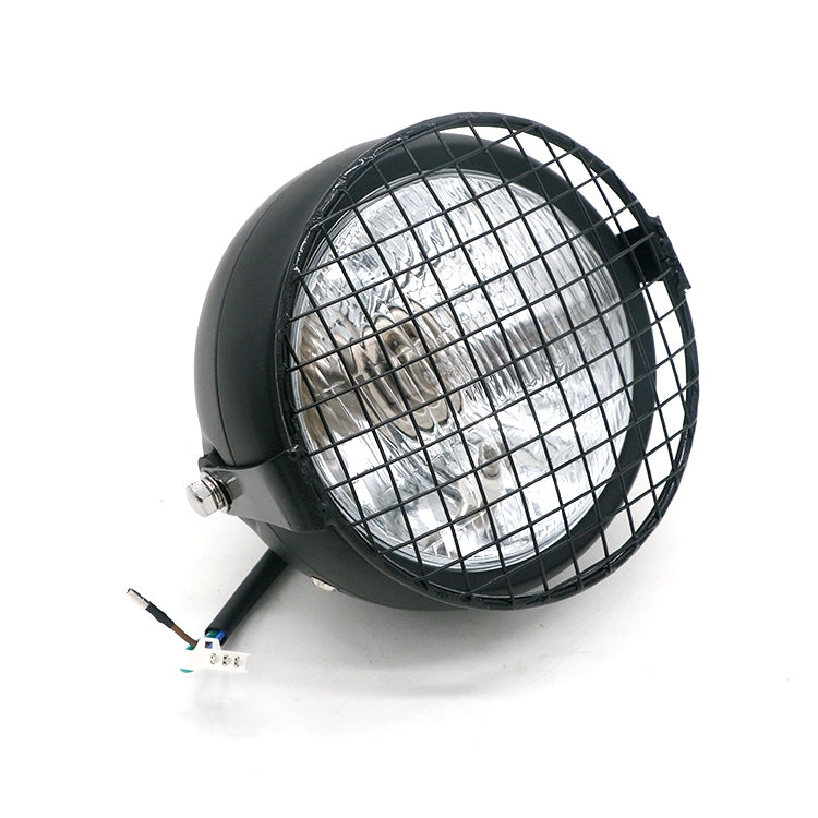 รถจักรยานยนต์ Reticular Retro โคมไฟ LED อุปกรณ์เสริมการปรับเปลี่ยนไฟหน้าสำหรับ Halley CG125 / GN125, DM-DD-023, DM-DD-023 (Yellow)