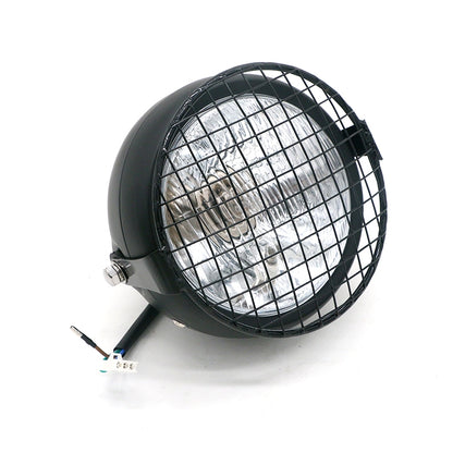รถจักรยานยนต์ Reticular Retro โคมไฟ LED อุปกรณ์เสริมการปรับเปลี่ยนไฟหน้าสำหรับ Halley CG125 / GN125, DM-DD-023, DM-DD-023 (Yellow)