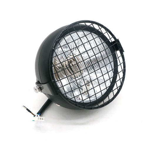 รถจักรยานยนต์ Reticular Retro โคมไฟ LED อุปกรณ์เสริมการปรับเปลี่ยนไฟหน้าสำหรับ Halley CG125 / GN125, DM-DD-023, DM-DD-023 (Yellow)