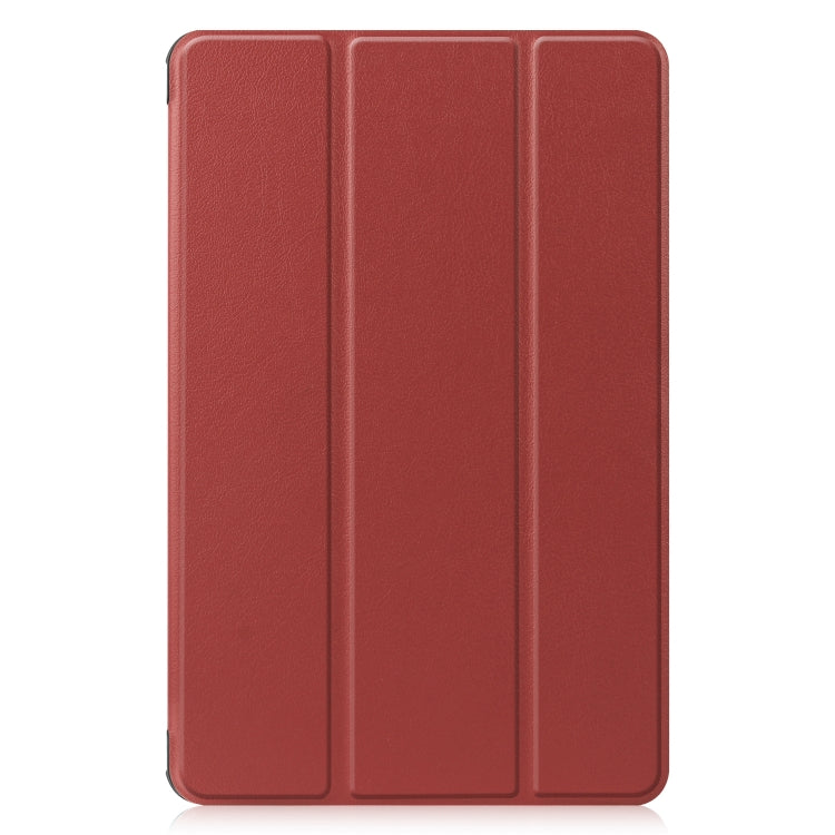 สำหรับ Huawei Honor V6 / MatePad 10.4 นิ้ว Universal Solid Color Anti-fall แนวนอนพลิกแท็บเล็ตพีซีซองหนังพร้อมตัวยึด Tri-fold & Sleep / Wake-up, For Huawei Honor V6 / MatePad 10.4 inch