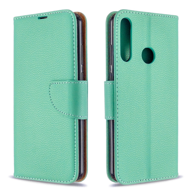 ซองหนัง PU พลิกแนวนอนเนื้อลิ้นจี่สีบริสุทธิ์พร้อมตัวยึดและช่องเสียบการ์ดและกระเป๋าสตางค์และเชือกเส้นเล็ก, For Huawei P Smart (2020), For Huawei Y5P / Honor 9S, For Huawei Y6P, For Huawei Honor 9A, For LG K51, For Sony Xperia L4