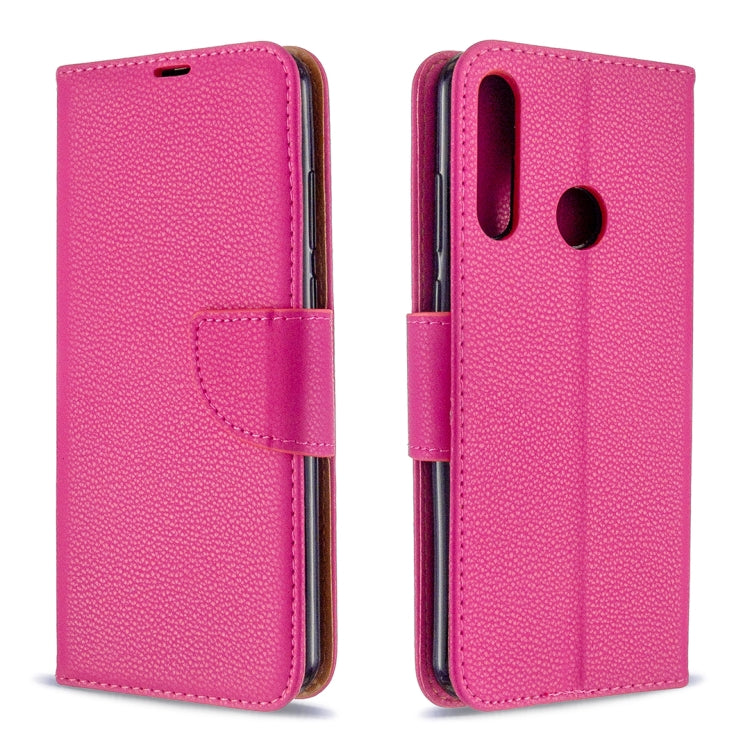 ซองหนัง PU พลิกแนวนอนเนื้อลิ้นจี่สีบริสุทธิ์พร้อมตัวยึดและช่องเสียบการ์ดและกระเป๋าสตางค์และเชือกเส้นเล็ก, For Huawei P Smart (2020), For Huawei Y5P / Honor 9S, For Huawei Y6P, For Huawei Honor 9A, For LG K51, For Sony Xperia L4