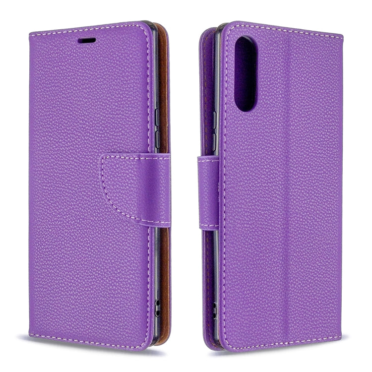 ซองหนัง PU พลิกแนวนอนเนื้อลิ้นจี่สีบริสุทธิ์พร้อมตัวยึดและช่องเสียบการ์ดและกระเป๋าสตางค์และเชือกเส้นเล็ก, For Huawei P Smart (2020), For Huawei Y5P / Honor 9S, For Huawei Y6P, For Huawei Honor 9A, For LG K51, For Sony Xperia L4