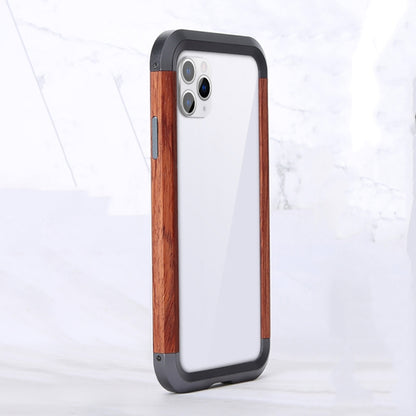 R-JUST เคสโลหะ + กรอบไม้, For iPhone 11 Pro, For iPhone X / XS