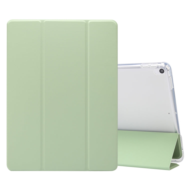 3-folded Electric Pressed Skin Texture พลิกแนวนอนกันกระแทกซองหนัง TPU + PU โปร่งใสพร้อมตัวยึดและช่องเสียบปากกา & ฟังก์ชั่น Sleep / Wake-up, For iPad Air (2019)/Pro 10.5 (2017), For iPad mini (2019) / mini 4, For iPad Pro 11 inch (2020)