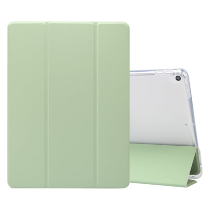 3-folded Electric Pressed Skin Texture พลิกแนวนอนกันกระแทกซองหนัง TPU + PU โปร่งใสพร้อมตัวยึดและช่องเสียบปากกา & ฟังก์ชั่น Sleep / Wake-up, For iPad Air (2019)/Pro 10.5 (2017), For iPad mini (2019) / mini 4, For iPad Pro 11 inch (2020)