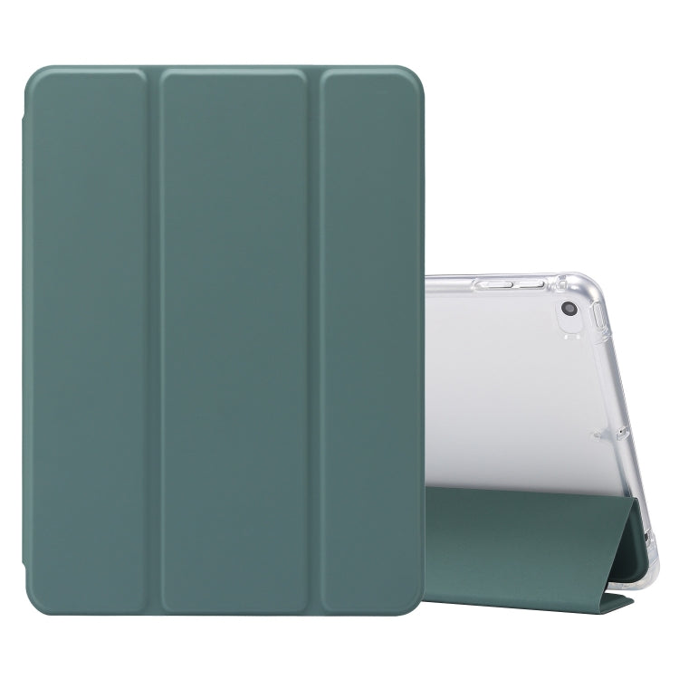 3-folded Electric Pressed Skin Texture พลิกแนวนอนกันกระแทกซองหนัง TPU + PU โปร่งใสพร้อมตัวยึดและช่องเสียบปากกา & ฟังก์ชั่น Sleep / Wake-up, For iPad Air (2019)/Pro 10.5 (2017), For iPad mini (2019) / mini 4, For iPad Pro 11 inch (2020)