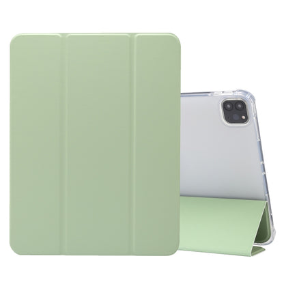 3-folded Electric Pressed Skin Texture พลิกแนวนอนกันกระแทกซองหนัง TPU + PU โปร่งใสพร้อมตัวยึดและช่องเสียบปากกา & ฟังก์ชั่น Sleep / Wake-up, For iPad Air (2019)/Pro 10.5 (2017), For iPad mini (2019) / mini 4, For iPad Pro 11 inch (2020)