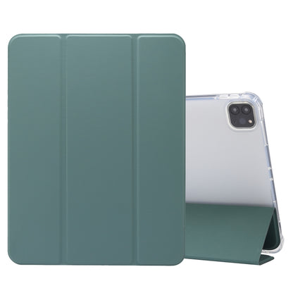 3-folded Electric Pressed Skin Texture พลิกแนวนอนกันกระแทกซองหนัง TPU + PU โปร่งใสพร้อมตัวยึดและช่องเสียบปากกา & ฟังก์ชั่น Sleep / Wake-up, For iPad Air (2019)/Pro 10.5 (2017), For iPad mini (2019) / mini 4, For iPad Pro 11 inch (2020)