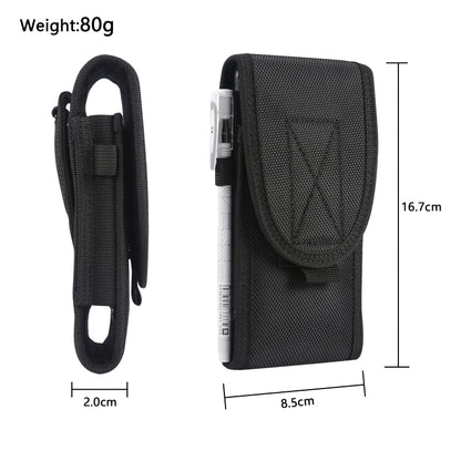 กระเป๋าคาดเอวผ้าไนลอนอเนกประสงค์อเนกประสงค์แนวตั้ง, For 6.7 inch and Below Phones