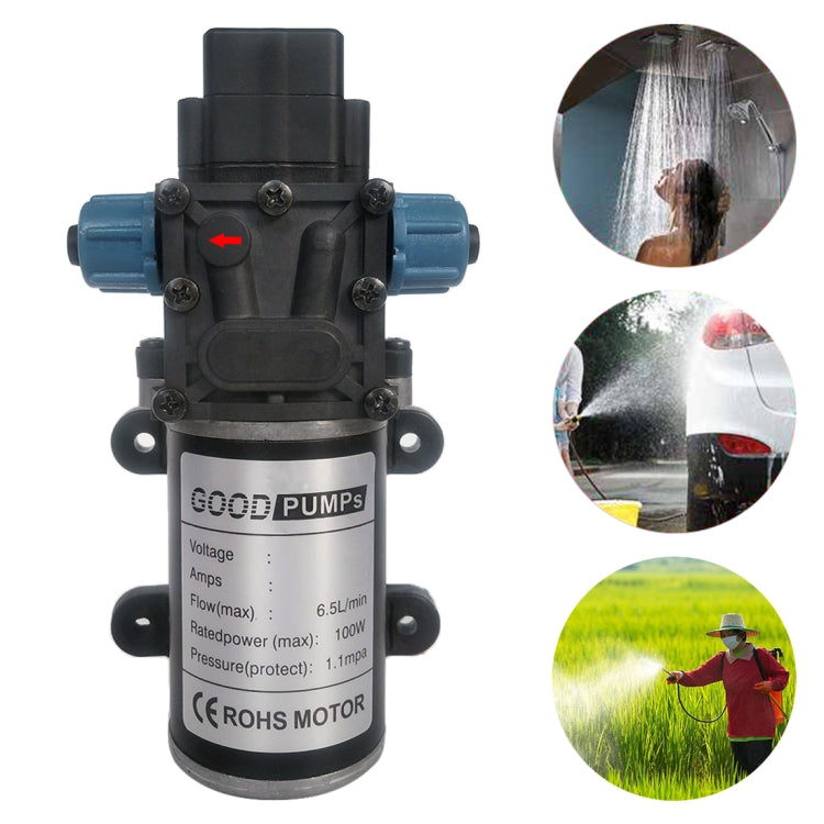 ไดอะแฟรม 8L Atomizing Spray Water Pump สำหรับล้างรถ / ชลประทาน, DC12V 100W Smart Double Thread Positive Pump, DC12V 100W Reflux Double Thread Positive Pump, DC24V 100W Smart Double Thread Positive Pump, DC24V 100W Reflux Double Thread Positive Pump    ...