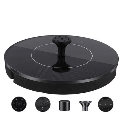 ปั๊มน้ำพุพลังงานแสงอาทิตย์พร้อมไฟ LED, Fountain Pump with LED Light