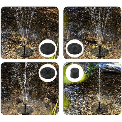 ปั๊มน้ำพุพลังงานแสงอาทิตย์พร้อมไฟ LED, Fountain Pump with LED Light