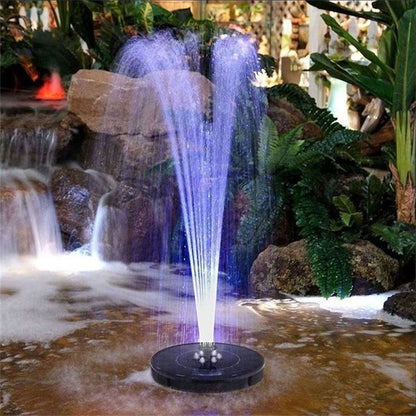 ปั๊มน้ำพุพลังงานแสงอาทิตย์พร้อมไฟ LED, Fountain Pump with LED Light