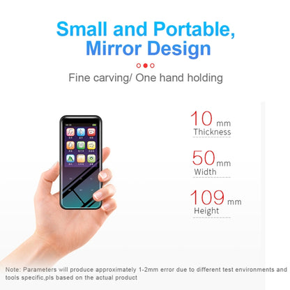 M15 เครื่องบันทึกเสียงอัจฉริยะมัลติฟังก์ชั่น MP3 เสียงไฮไฟ เครื่องเล่นเพลง Walkman, 4GB, 8GB, 16GB, 32GB