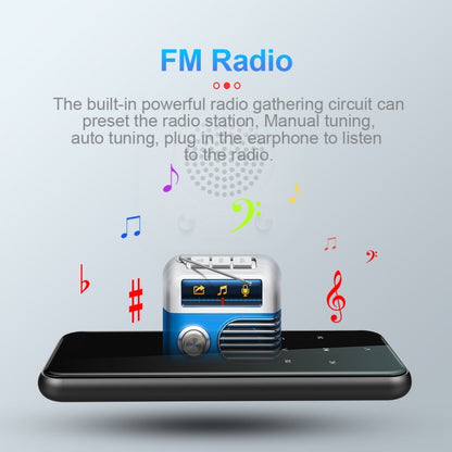 M15 เครื่องบันทึกเสียงอัจฉริยะมัลติฟังก์ชั่น MP3 เสียงไฮไฟ เครื่องเล่นเพลง Walkman, 4GB, 8GB, 16GB, 32GB