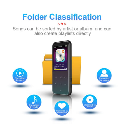 M15 เครื่องบันทึกเสียงอัจฉริยะมัลติฟังก์ชั่น MP3 เสียงไฮไฟ เครื่องเล่นเพลง Walkman, 4GB, 8GB, 16GB, 32GB