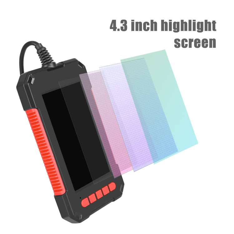 P40 3.9 มม. สีแดง HD กันน้ำแบบพกพาแบบรวมมือถือหน้าจอแนวตั้งอุตสาหกรรมกล้องเอนโดสโคป, 2m, 5m, 10m