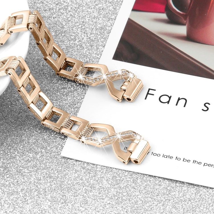 สำหรับ Fitbit Inspire/Inspire HR Metal Cross Chain A ประเภท สายนาฬิกาข้อมือสำหรับเปลี่ยนสายนาฬิกา
