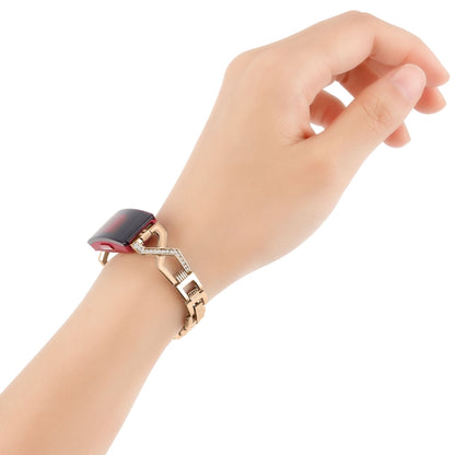 สำหรับ Fitbit Inspire/Inspire HR Metal Cross Chain A ประเภท สายนาฬิกาข้อมือสำหรับเปลี่ยนสายนาฬิกา
