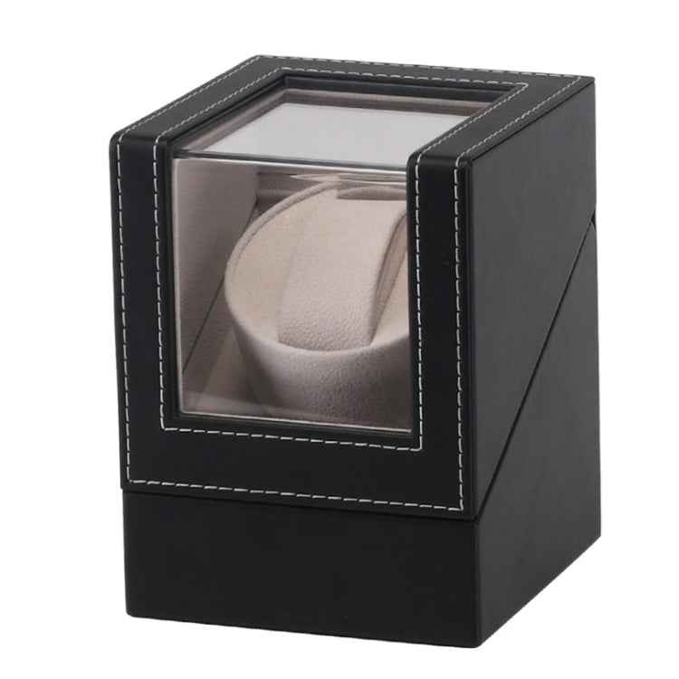 Leather Single Watch Box Electric Motor Watch Shaker Automatic Watch Shaker, US Plug, Single, Ostrich Pattern, Single, Carbon Fibre, Single, Black, Single, Dark Brown