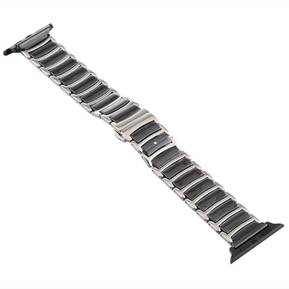 สายนาฬิกาเหล็กเซรามิก, For Apple Watch Series 8&7 41mm / SE 2&6&SE&5&4 40mm / 3&2&1 38mm, For Apple Watch Series 7 45mm / 6 & SE & 5 & 4 44mm / 3 & 2 & 1 42mm, For Apple Watch Series 7 41mm / 6 & SE & 5 & 4 40mm / 3 & 2 & 1 38mm