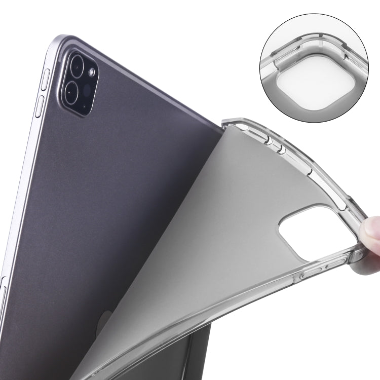 หนัง PU พลิกแนวนอน 3 พับ + เคส TPU กันกระแทกพร้อมตัวยึดและช่องเสียบปากกา, For iPad Pro 11 (2020) / iPad Pro 11(2018), For iPad Air 13 2025 / 2024 / iPad Pro 12.9 (2020) / iPad Pro 12.9(2018), For iPad 10.2 2021 / 2020 / 2019                            ...