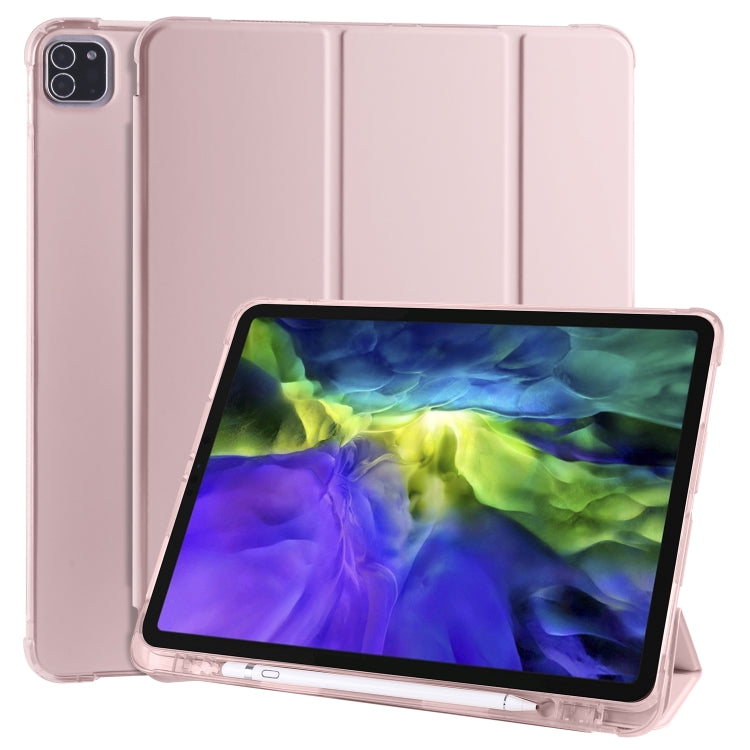 หนัง PU พลิกแนวนอน 3 พับ + เคส TPU กันกระแทกพร้อมตัวยึดและช่องเสียบปากกา, For iPad Pro 11 (2020) / iPad Pro 11(2018), For iPad Air 13 2025 / 2024 / iPad Pro 12.9 (2020) / iPad Pro 12.9(2018), For iPad 10.2 2021 / 2020 / 2019                            ...