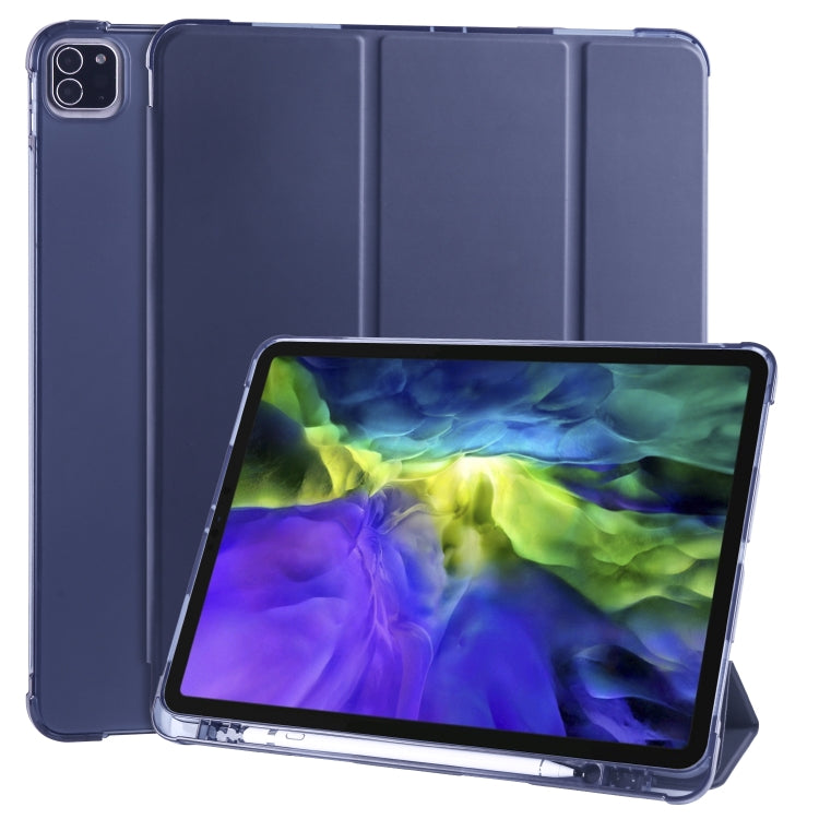 หนัง PU พลิกแนวนอน 3 พับ + เคส TPU กันกระแทกพร้อมตัวยึดและช่องเสียบปากกา, For iPad Pro 11 (2020) / iPad Pro 11(2018), For iPad Air 13 2025 / 2024 / iPad Pro 12.9 (2020) / iPad Pro 12.9(2018), For iPad 10.2 2021 / 2020 / 2019                            ...