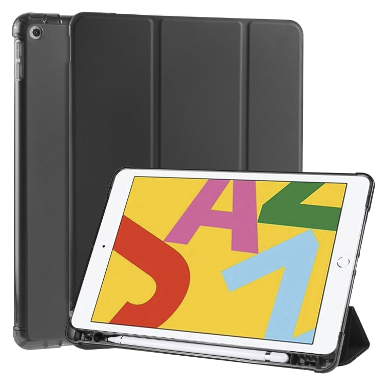 หนัง PU พลิกแนวนอน 3 พับ + เคส TPU กันกระแทกพร้อมตัวยึดและช่องเสียบปากกา, For iPad Pro 11 (2020) / iPad Pro 11(2018), For iPad Air 13 2025 / 2024 / iPad Pro 12.9 (2020) / iPad Pro 12.9(2018), For iPad 10.2 2021 / 2020 / 2019                            ...