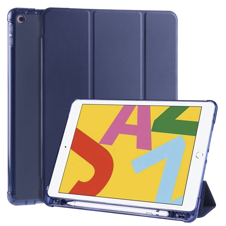 หนัง PU พลิกแนวนอน 3 พับ + เคส TPU กันกระแทกพร้อมตัวยึดและช่องเสียบปากกา, For iPad Pro 11 (2020) / iPad Pro 11(2018), For iPad Air 13 2025 / 2024 / iPad Pro 12.9 (2020) / iPad Pro 12.9(2018), For iPad 10.2 2021 / 2020 / 2019                            ...