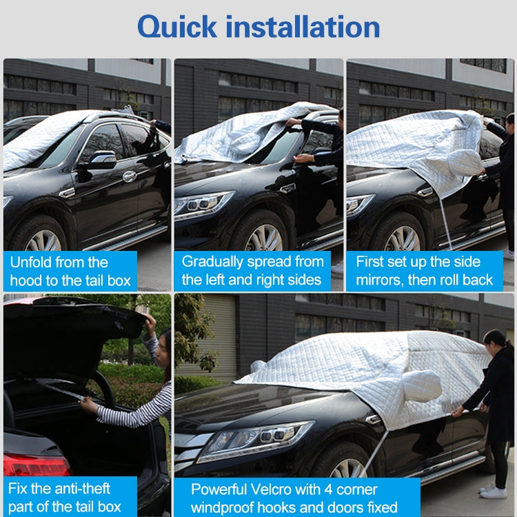 ผ้าคลุมรถยนต์ ผ้าคลุมรถ ครีมกันแดด ฉนวนกันความร้อน Sun Nisor, อลูมิเนียมฟอยล์, Aluminum Foil 3.6x1.6x1.5m