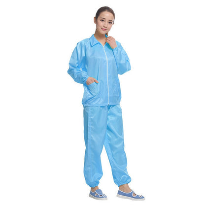 Anti Static Split Lapel Dustless Clothing แถบป้องกันอาหารเสื้อผ้าที่สะอาด, S, M, L, XL, XXL, XXXL, XXXXL, XXXXXL