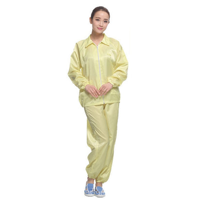 Anti Static Split Lapel Dustless Clothing แถบป้องกันอาหารเสื้อผ้าที่สะอาด, S, M, L, XL, XXL, XXXL, XXXXL, XXXXXL