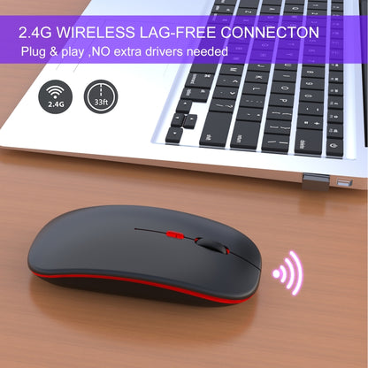 HXSJ M40 2.4GHZ 800,1200,1600dpi เกียร์สามปรับเมาส์ไร้สายสีสันสดใส USB ชาร์จใหม่ได้