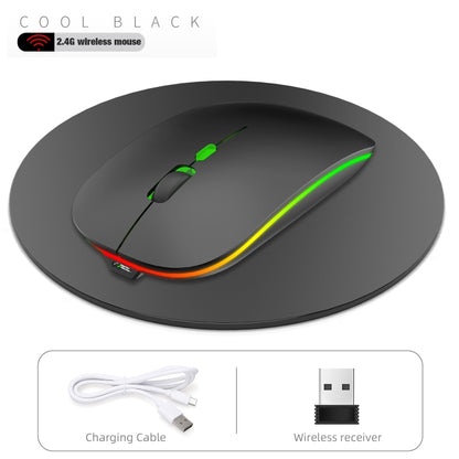 HXSJ M40 2.4GHZ 800,1200,1600dpi เกียร์สามปรับเมาส์ไร้สายสีสันสดใส USB ชาร์จใหม่ได้
