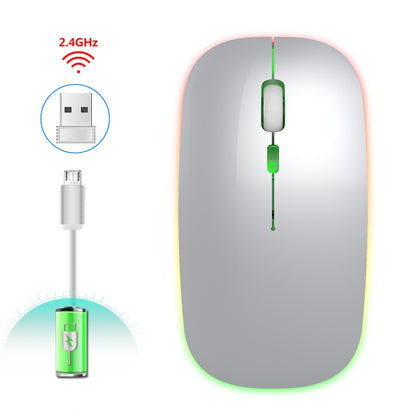 HXSJ M40 2.4GHZ 800,1200,1600dpi เกียร์สามปรับเมาส์ไร้สายสีสันสดใส USB ชาร์จใหม่ได้