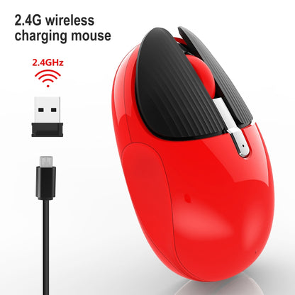 HXSJ M106 2.4GHZ 1600dpi เมาส์ไร้สายโหมดเดียวแบบชาร์จ USB