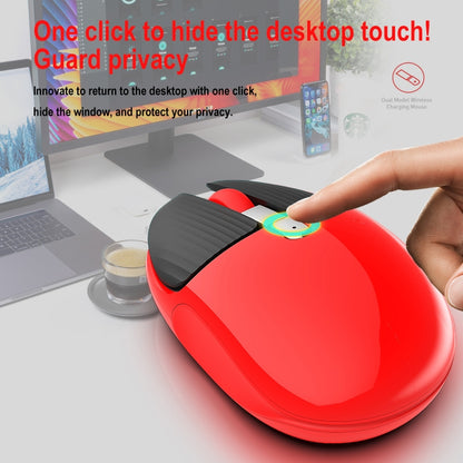 HXSJ M106 2.4GHZ 1600dpi เมาส์ไร้สายโหมดเดียวแบบชาร์จ USB