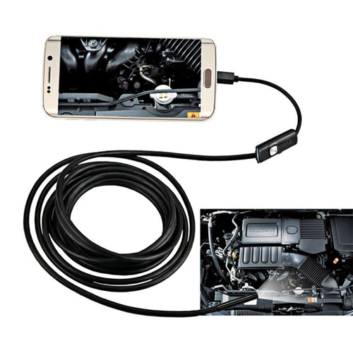 AN97 กล้องตรวจสอบท่องู Endoscope Micro USB กันน้ำสำหรับชิ้นส่วนของโทรศัพท์มือถือ Android ฟังก์ชั่น OTG พร้อมไฟ LED 6 ดวง, 5.5mm
