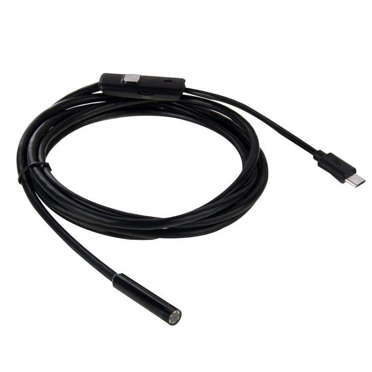 AN97 กล้องตรวจสอบท่องู Endoscope Micro USB กันน้ำสำหรับชิ้นส่วนของโทรศัพท์มือถือ Android ฟังก์ชั่น OTG พร้อมไฟ LED 6 ดวง, 5.5mm