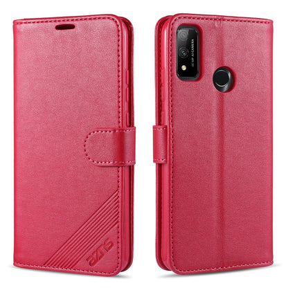 AZNS Sheepskin Texture ซองหนังพลิกแนวนอนพร้อมตัวยึดและช่องเสียบการ์ดและกระเป๋าสตางค์, For Xiaomi Redmi 9, For Huawei P Smart 2020