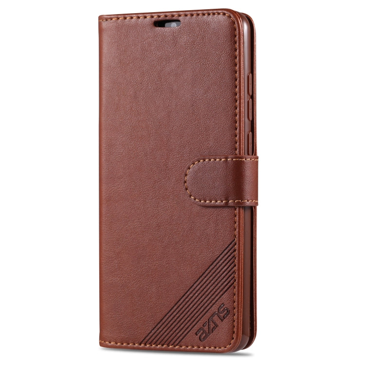 AZNS Sheepskin Texture ซองหนังพลิกแนวนอนพร้อมตัวยึดและช่องเสียบการ์ดและกระเป๋าสตางค์, For Xiaomi Redmi 9, For Huawei P Smart 2020