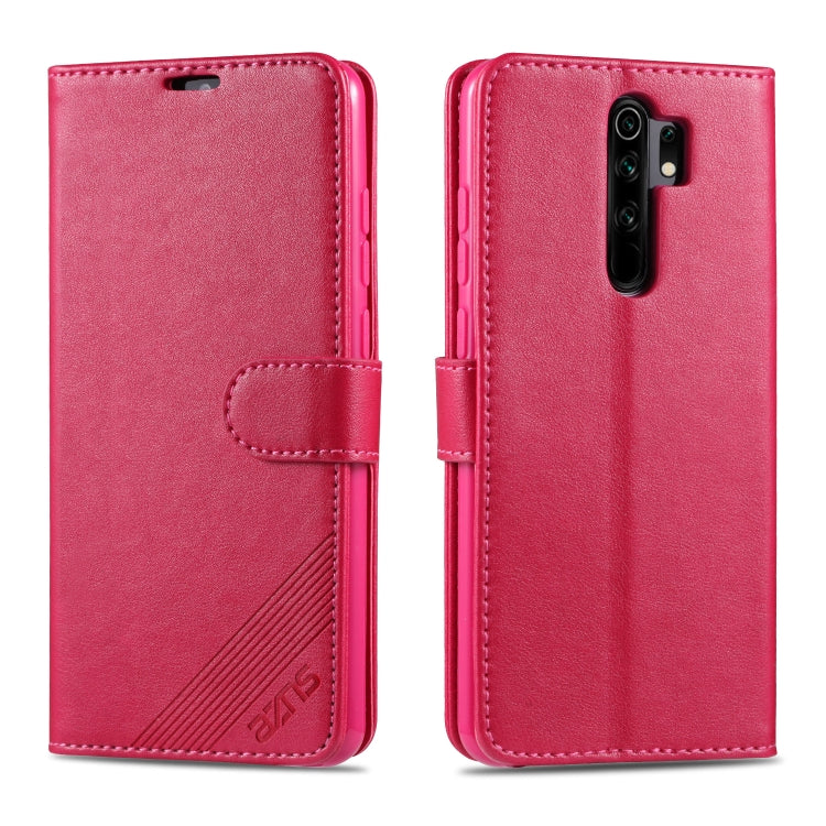 AZNS Sheepskin Texture ซองหนังพลิกแนวนอนพร้อมตัวยึดและช่องเสียบการ์ดและกระเป๋าสตางค์, For Xiaomi Redmi 9, For Huawei P Smart 2020