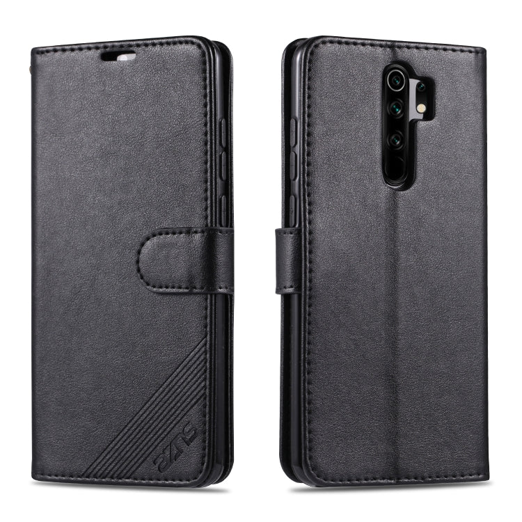 AZNS Sheepskin Texture ซองหนังพลิกแนวนอนพร้อมตัวยึดและช่องเสียบการ์ดและกระเป๋าสตางค์, For Xiaomi Redmi 9, For Huawei P Smart 2020