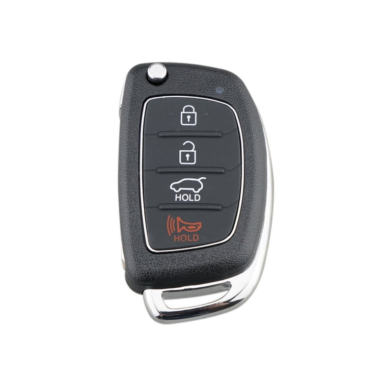 สำหรับ Hyundai 4 ปุ่มพับกุญแจรถพร้อมขอบโลหะ Solaris ix35 ix4 Santa, For Hyundai 4-button Solaris ix35 ix4