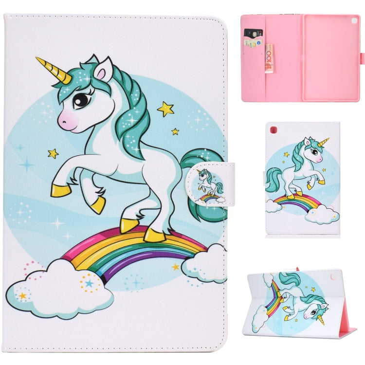 รูปแบบการวาดสีซองหนัง PU พลิกแนวนอนพร้อมตัวยึดและช่องเสียบการ์ด & ฟังก์ชั่นสลีป / ปลุก, For Samsung Galaxy Tab A 10.1 T580/T585 (2016), For Samsung Galaxy Tab S5e 10.5 T720 / T725, For Amazon Kindle Fire HD 8 2016/2017, For Amazon Kindle Fire HD 10 2017