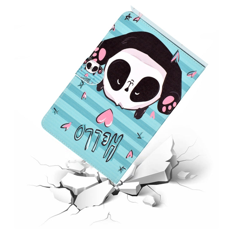 รูปแบบการวาดสีซองหนัง PU พลิกแนวนอนพร้อมตัวยึดและช่องเสียบการ์ด & ฟังก์ชั่นสลีป / ปลุก, For iPad mini1 / 2 / 3 / 4