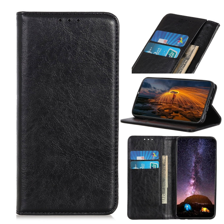สำหรับ OnePlus Nord Magnetic Retro Crazy Horse Texture ซองหนังพลิกแนวนอนพร้อมตัวยึดและช่องเสียบการ์ดและกระเป๋าสตางค์, For OnePlus Nord